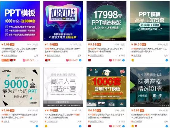 大学生PPT模板制作赚钱