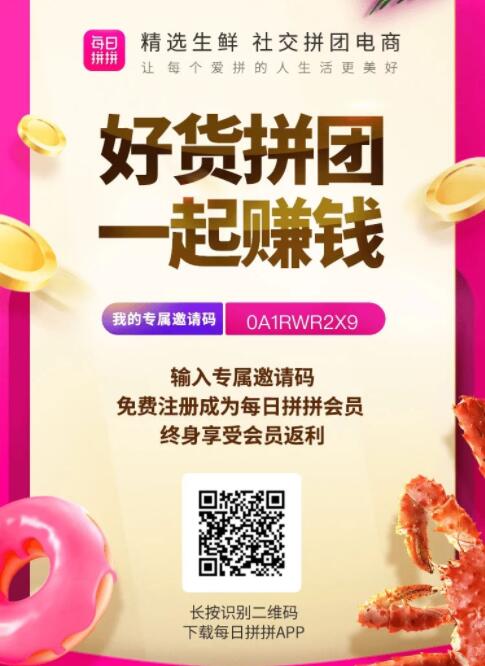 “每日拼拼”怎么赚钱？VIP邀请码模式！