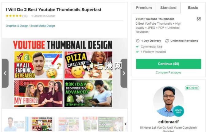 Fiverr网站如何赚美金？