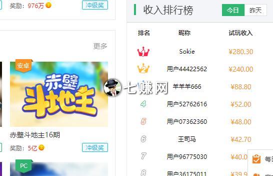 “趣钻钻”游戏试玩网站怎么赚钱？