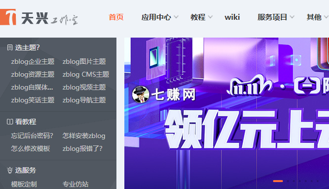 天兴工作室(Zblog主题开发网站)