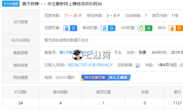 展天网赚（分享赚钱的新博客）