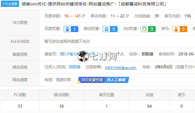 小峰seo博客（做湖南SEO网站优化）