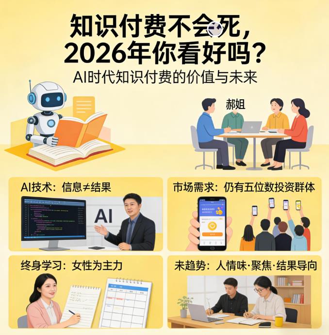 “知识付费”AI浪潮下还赚钱吗？郝姐影响力写作