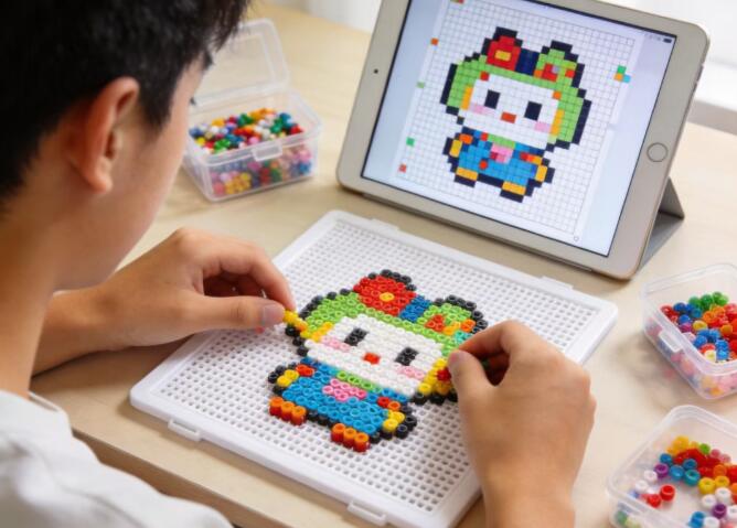 年轻人热衷玩“拼豆”，如何开店分一杯羹？